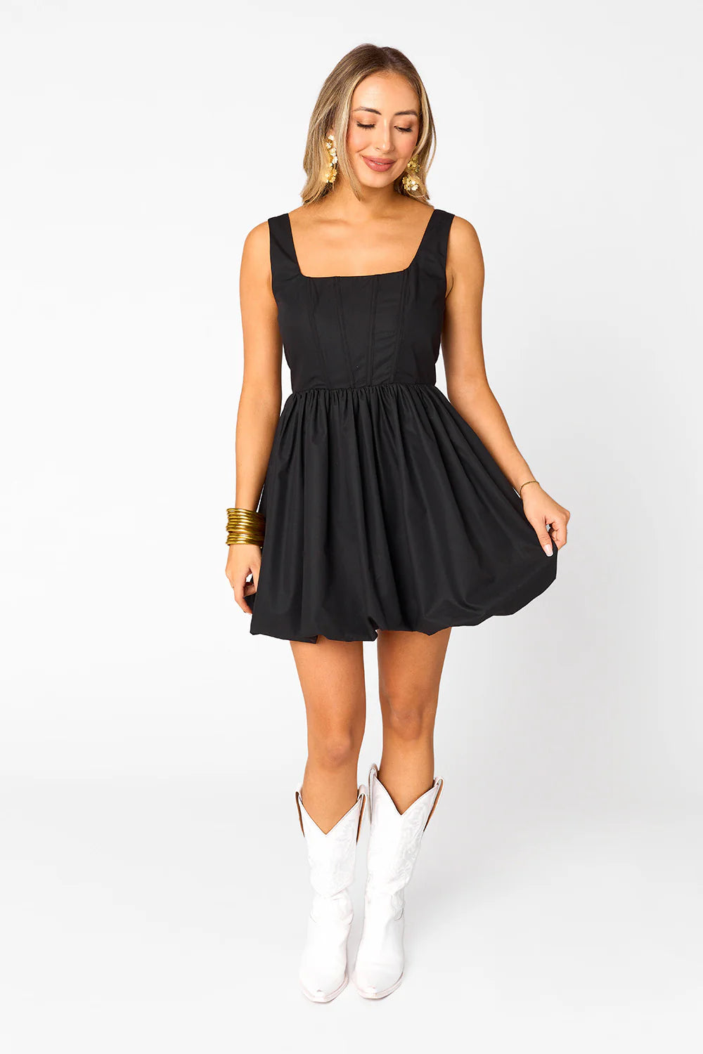 heidi mini dress | black || FINAL SALE