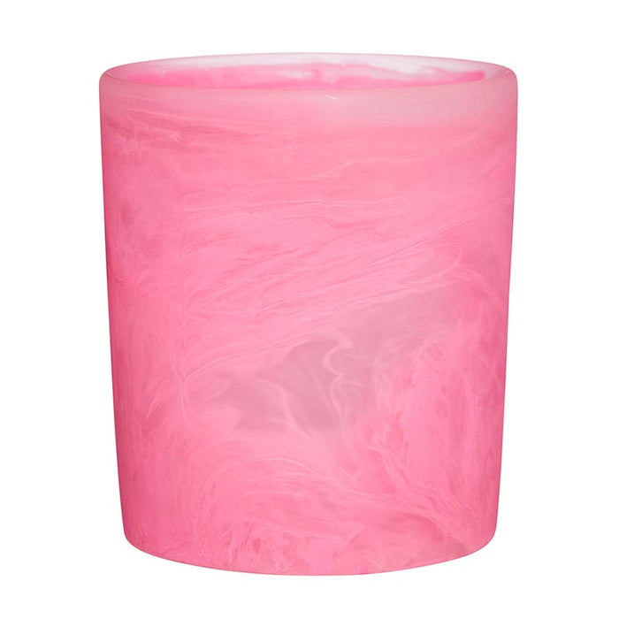 pink resin wine glass