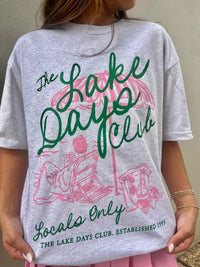 the lake days club oversized tee | FINAL SALE