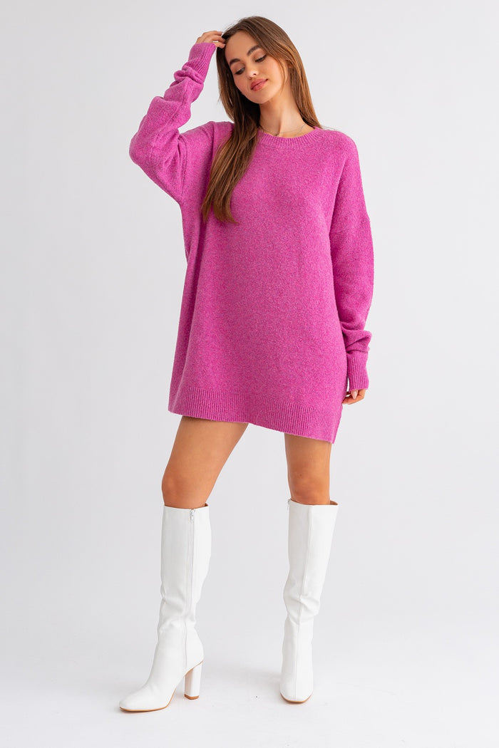 new to town sweater dress