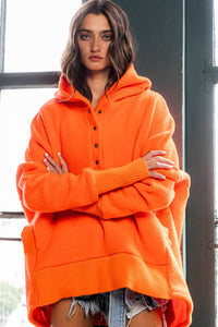 oversized fluffy teddy hoodie | FINAL SALE