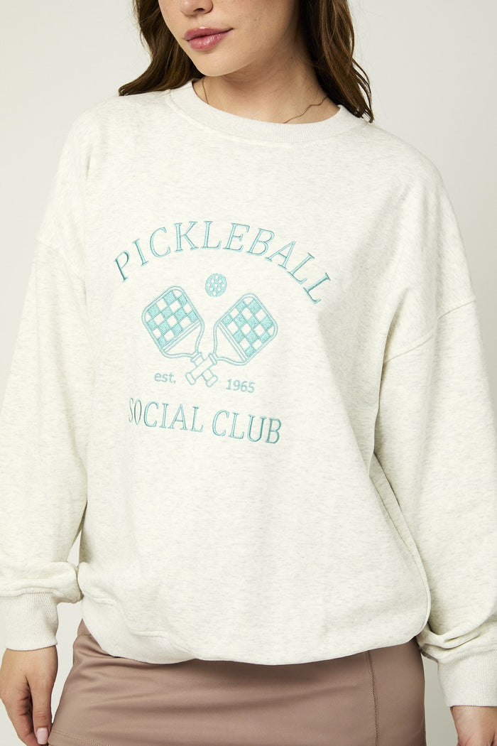 pickleball social club crewneck