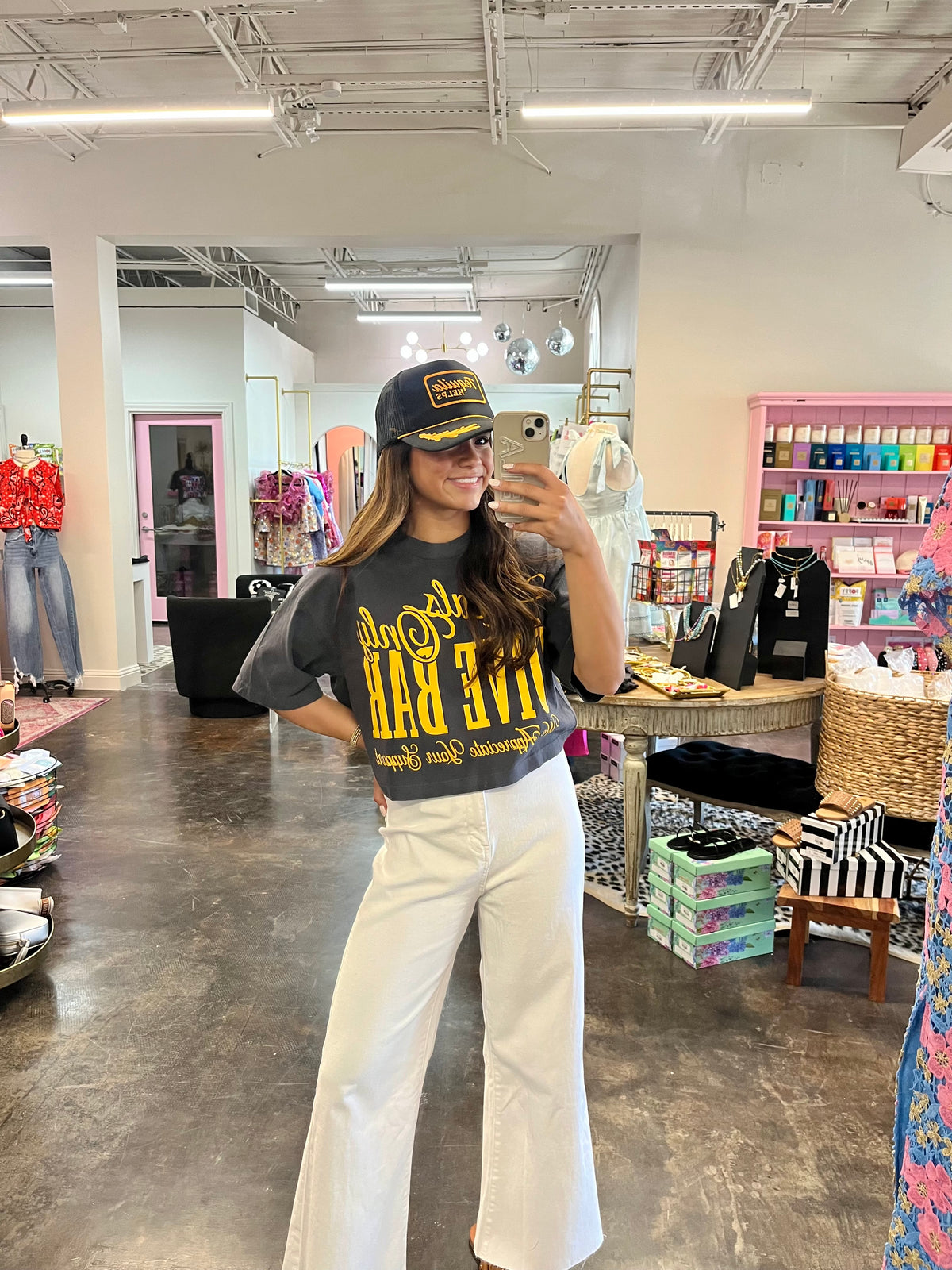 locals only cropped tee | FINAL SALE