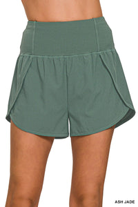 on the go high-waisted running shorts