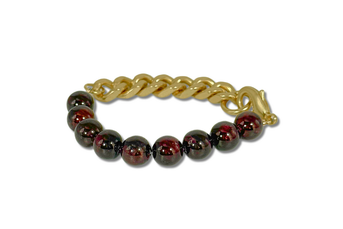 Rachel Nathan | remix garnet bracelet