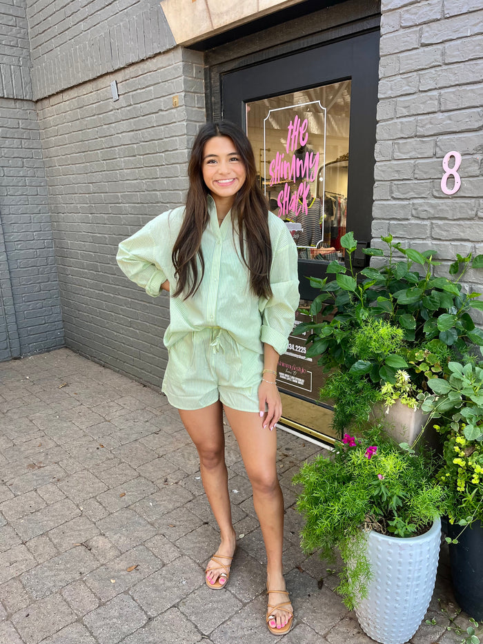 light it up oversized cotton collared button-up | FINAL SALE