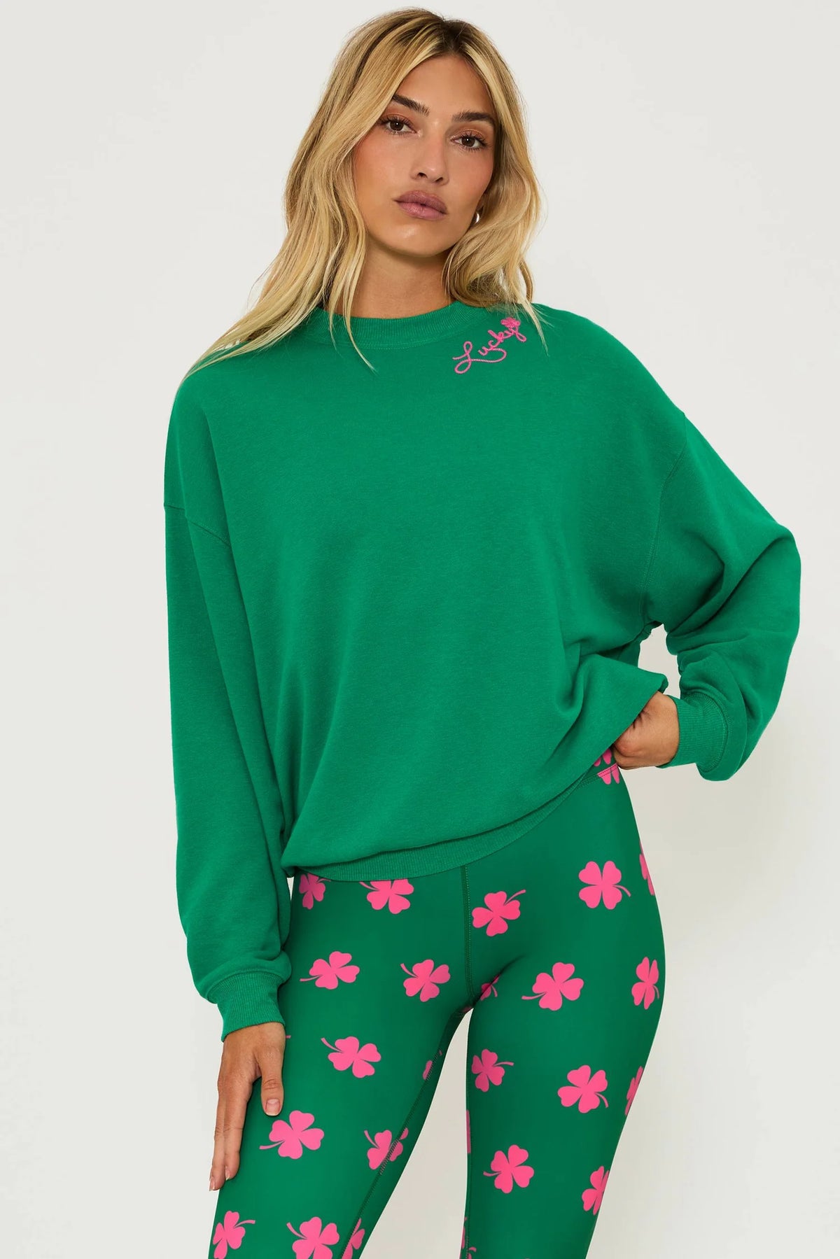 devyn oversized lucky sweatshirt | FINAL SALE