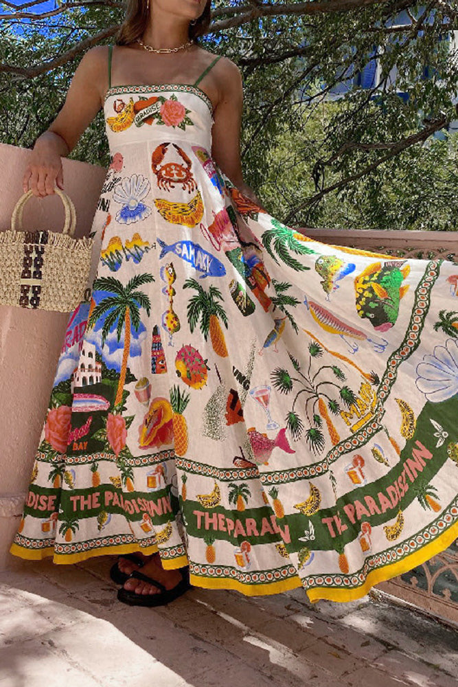 take me to the beach tropical maxi dress | FINAL SALE