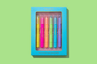 motivational wax highlighters | set of 6