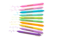 colored ink 10pc gel pens