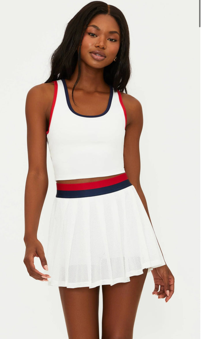 irina skirt | cherry indigo colorblock | FINAL SALE