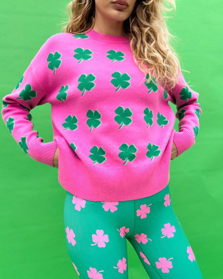 callie lucky pink sweater | FINAL SALE