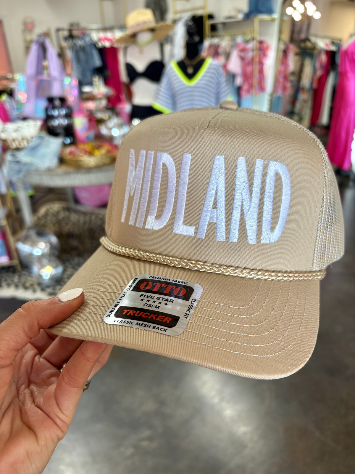 MIDLAND snapback trucker hat