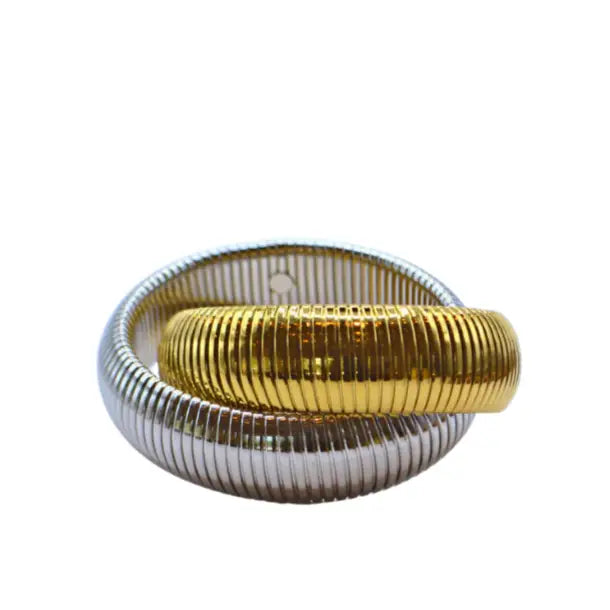 two-tone twisted cobra bracelet