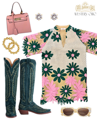 lulu short sleeve mini caftan | FINAL SALE
