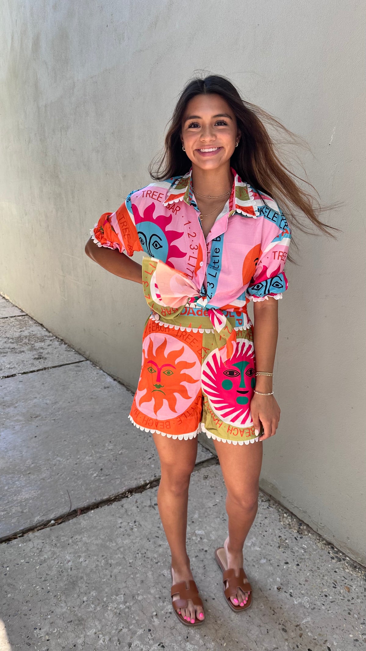 amalfi is calling vibrant short set || FINAL SALE