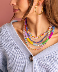taylor elliott colorful beaded necklaces
