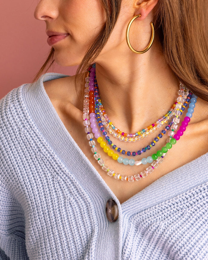 taylor elliott colorful beaded necklaces