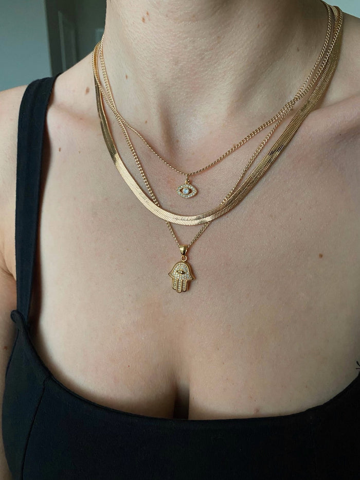 Rachel Nathan | herringbone 5mm necklace || FINAL SALE