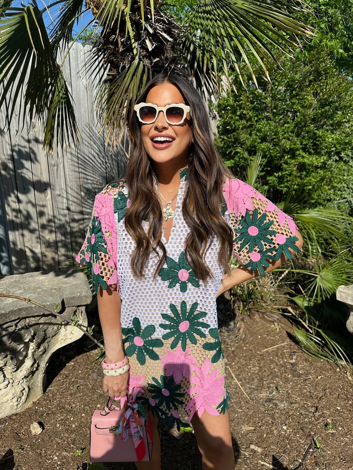 lulu short sleeve mini caftan | FINAL SALE