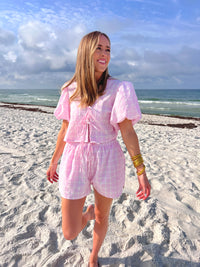 I know a place plaid set | FINAL SALE