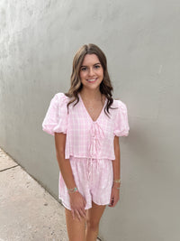 I know a place plaid set | FINAL SALE