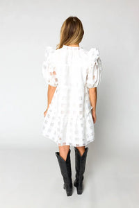 ensley short dress - white | FINAL SALE