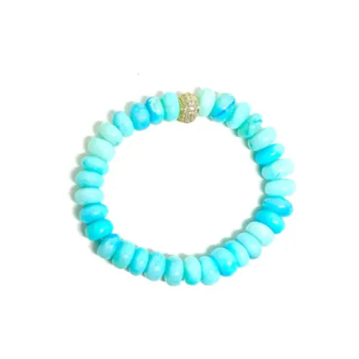 blue moon beaded bracelet