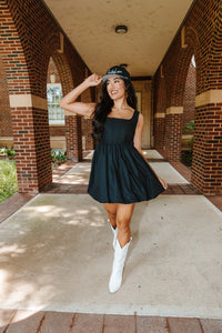 heidi mini dress | black || FINAL SALE
