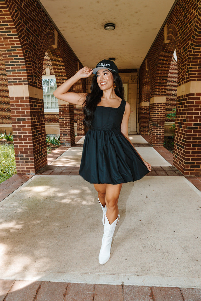 heidi mini dress | black || FINAL SALE