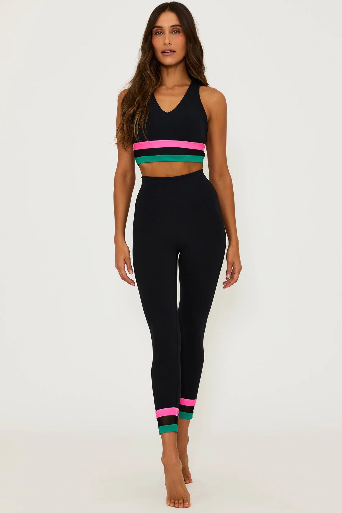 asher 7/8 leggings | forest lagoon colorblock |FINAL SALE