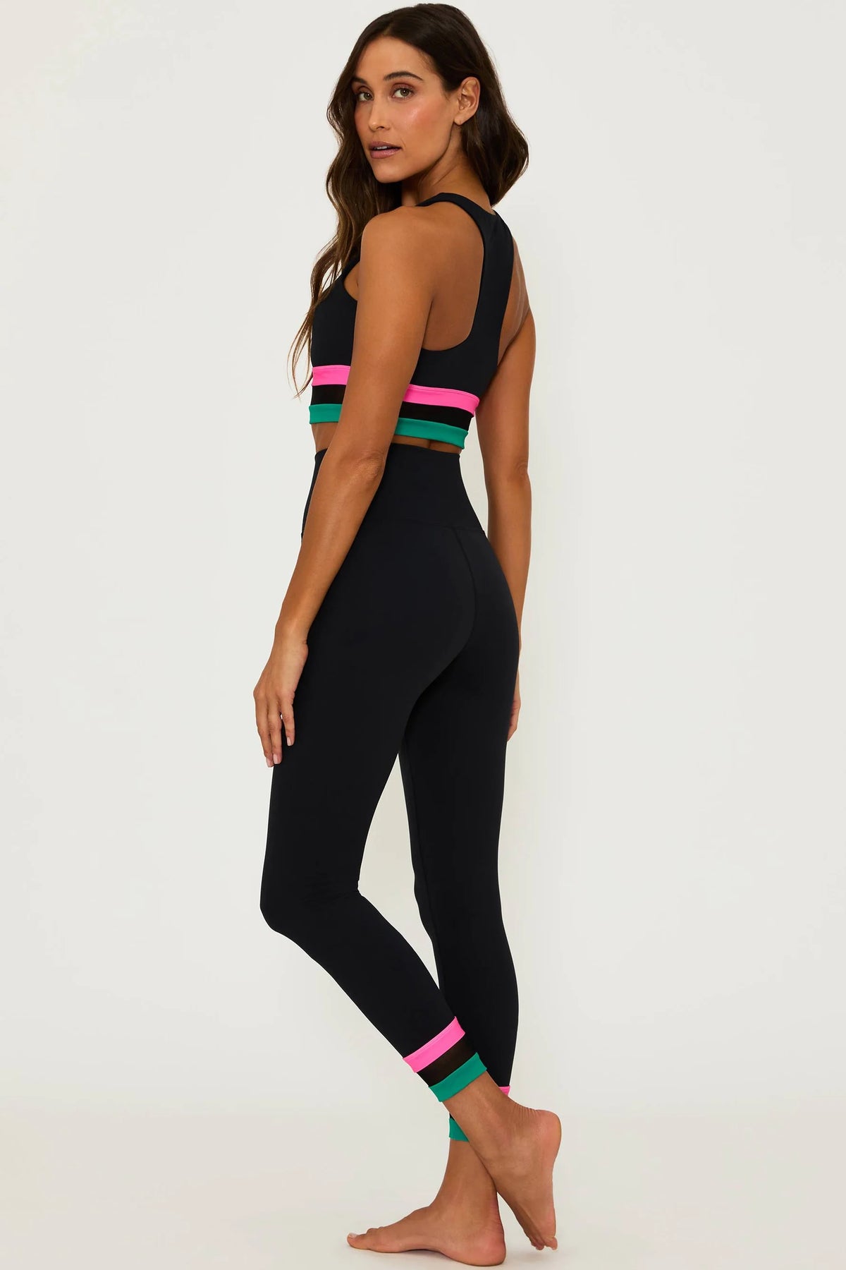 asher 7/8 leggings | forest lagoon colorblock |FINAL SALE