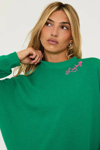 devyn oversized lucky sweatshirt | FINAL SALE