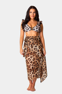 marlow ruffle shoulder bikini top | FINAL SALE