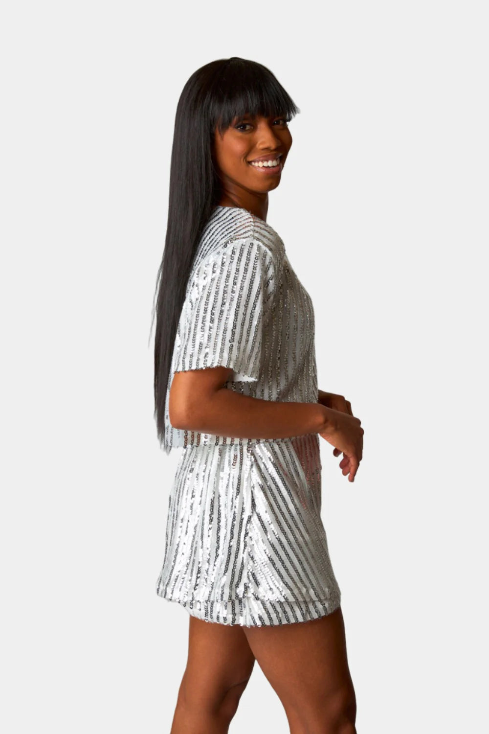 laura sequin set | white |FINAL SALE