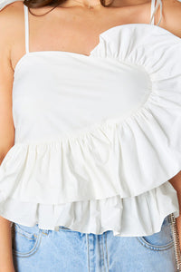 beck ruffle tank | FINAL SALE