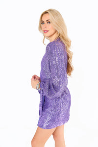adeline sequin wrap dress | FINAL SALE