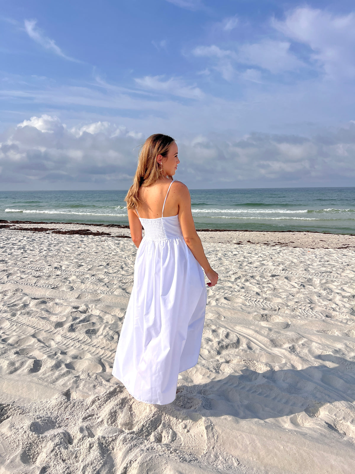 forget me not white midi dress | FINAL SALE