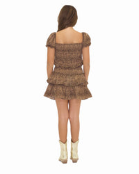 TWEEN blair cheetah smocked set