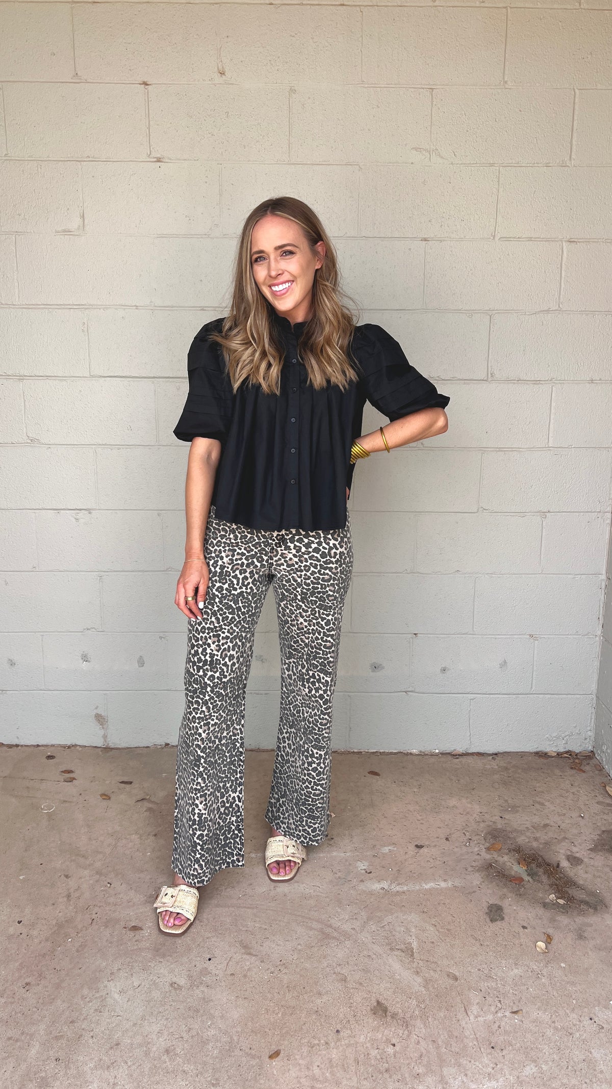 wild about you leopard denim || FINAL SALE