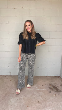 wild about you leopard denim || FINAL SALE