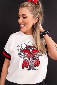 texas tech sparkle logo tee