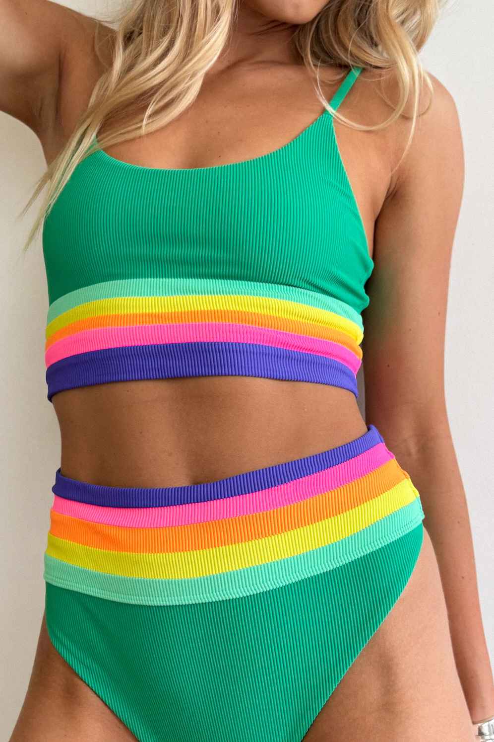 mae top | technicolor colorblock || FINAL SALE