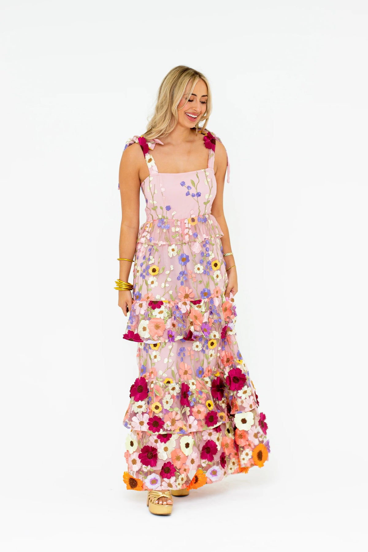 edie tie shoulder maxi dress | vineyard | FINAL SALE