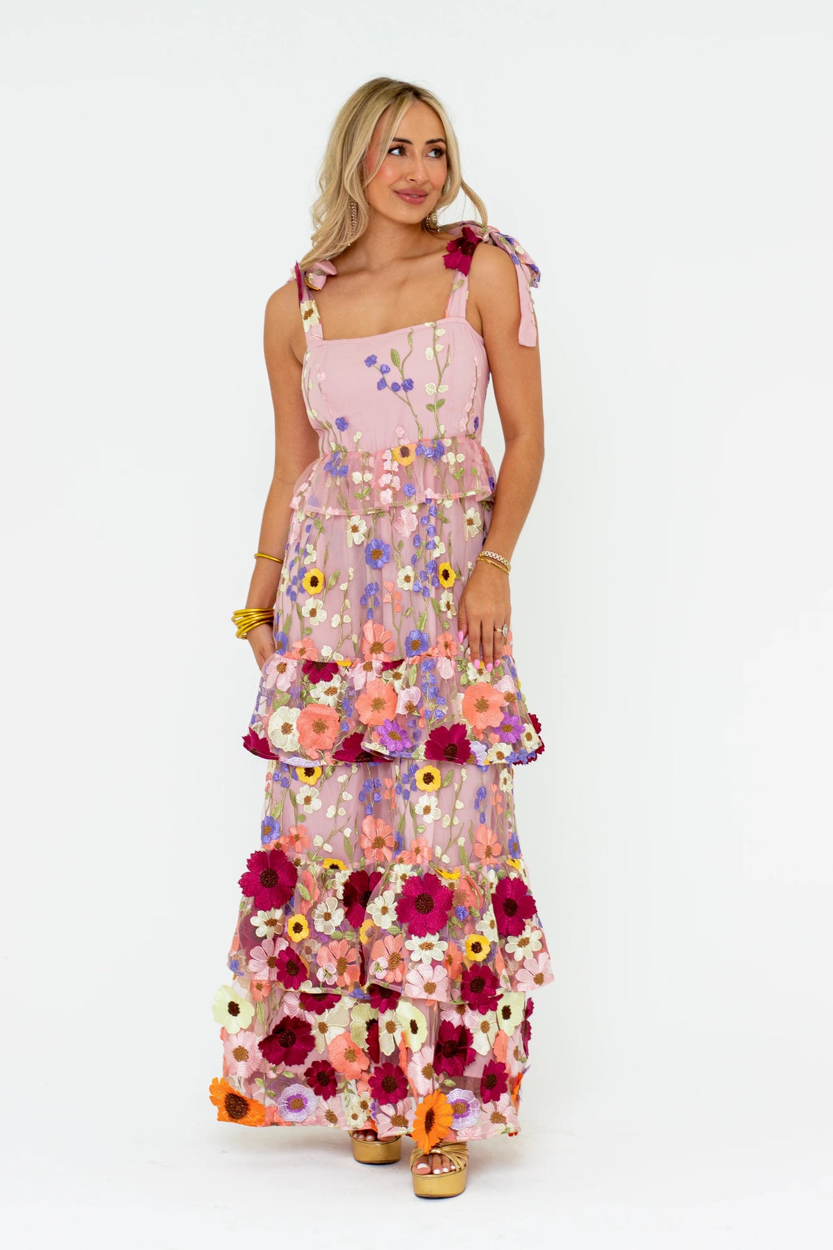 edie tie shoulder maxi dress | vineyard | FINAL SALE
