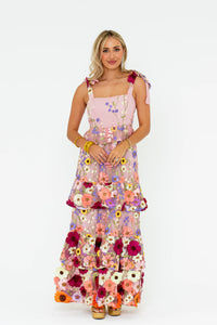 edie tie shoulder maxi dress | vineyard | FINAL SALE