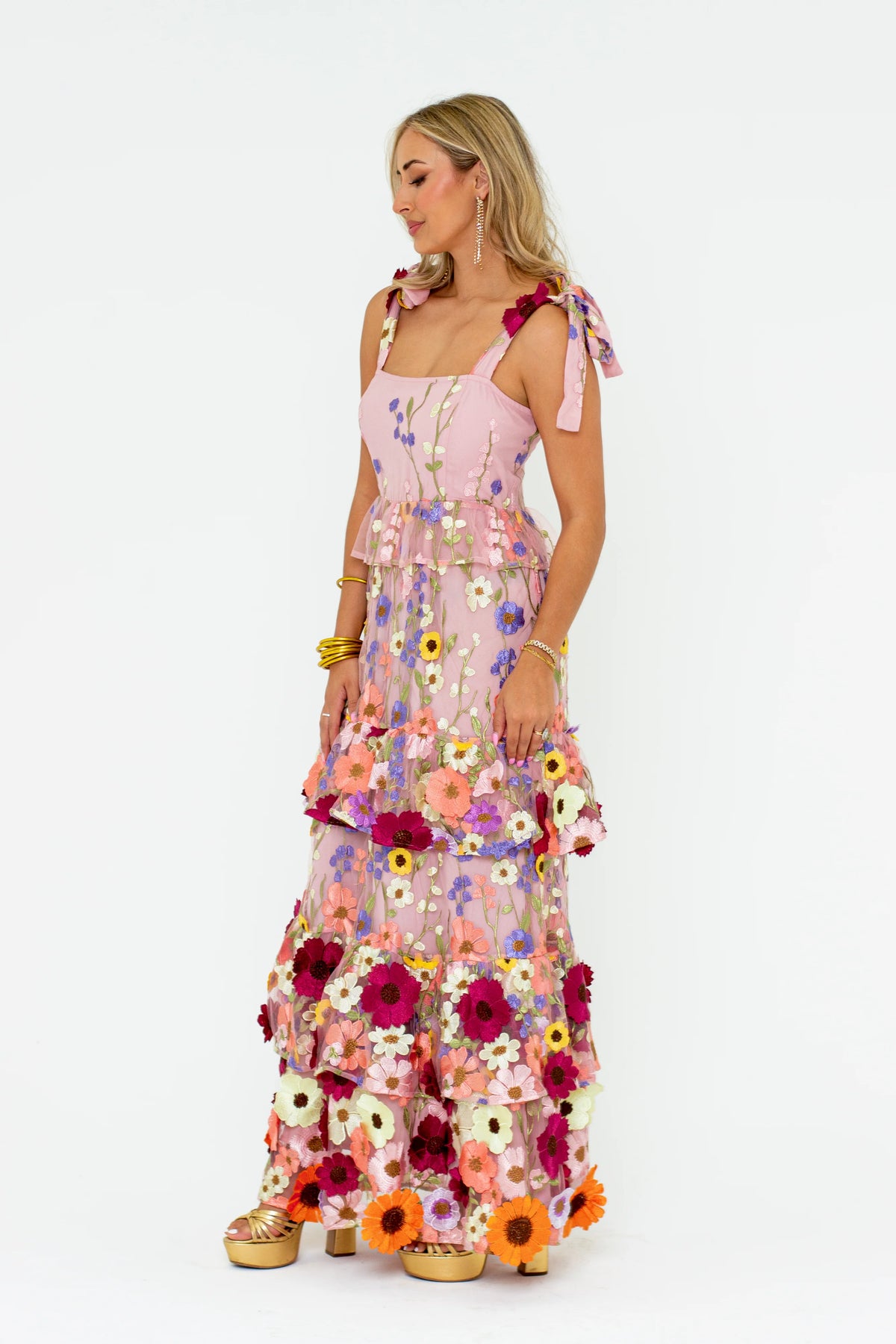 edie tie shoulder maxi dress | vineyard | FINAL SALE