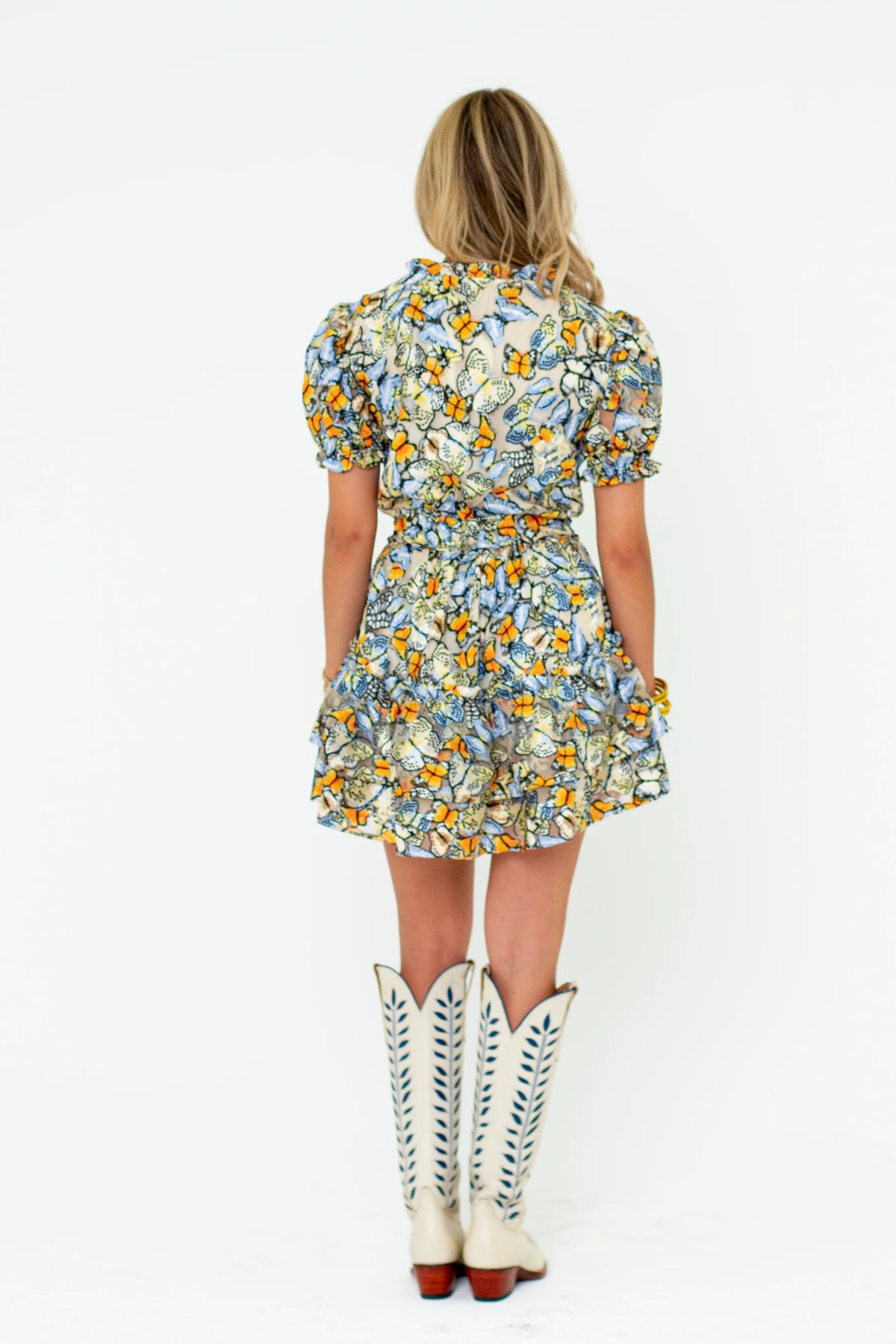clementine elastic waist mini dress | meadow | FINAL SALE