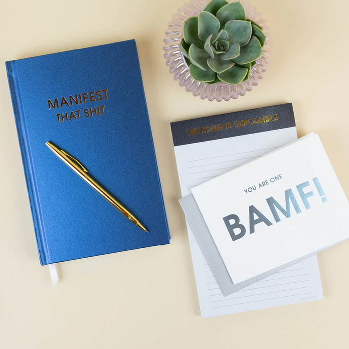 manifest that shit hardcover journal