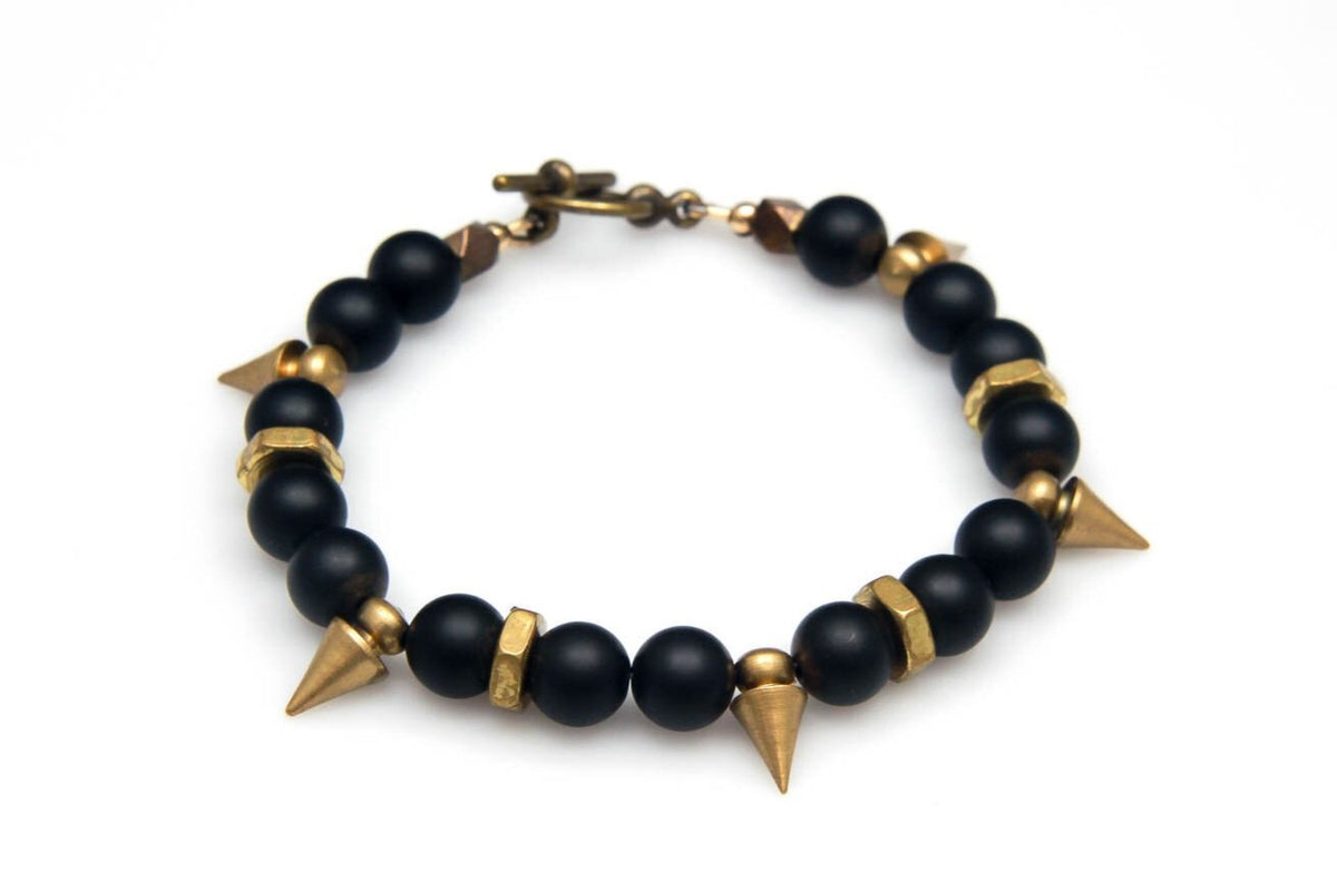 Rachel Nathan | on point matte black agate bracelet || FINAL SALE